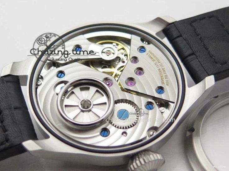 MIROTIME 0312 Compact Big Pilot “Markus Buhler” IW5003 Turbine V6F Best Edition Grey Dial On Leather Strap A 7314